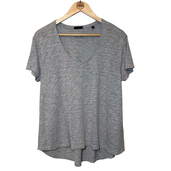 ATM V-Neck Tee Anthony Thomas Melillo Slub Jersey Classic Gray Women's Size XS/S - Picture 1 of 9